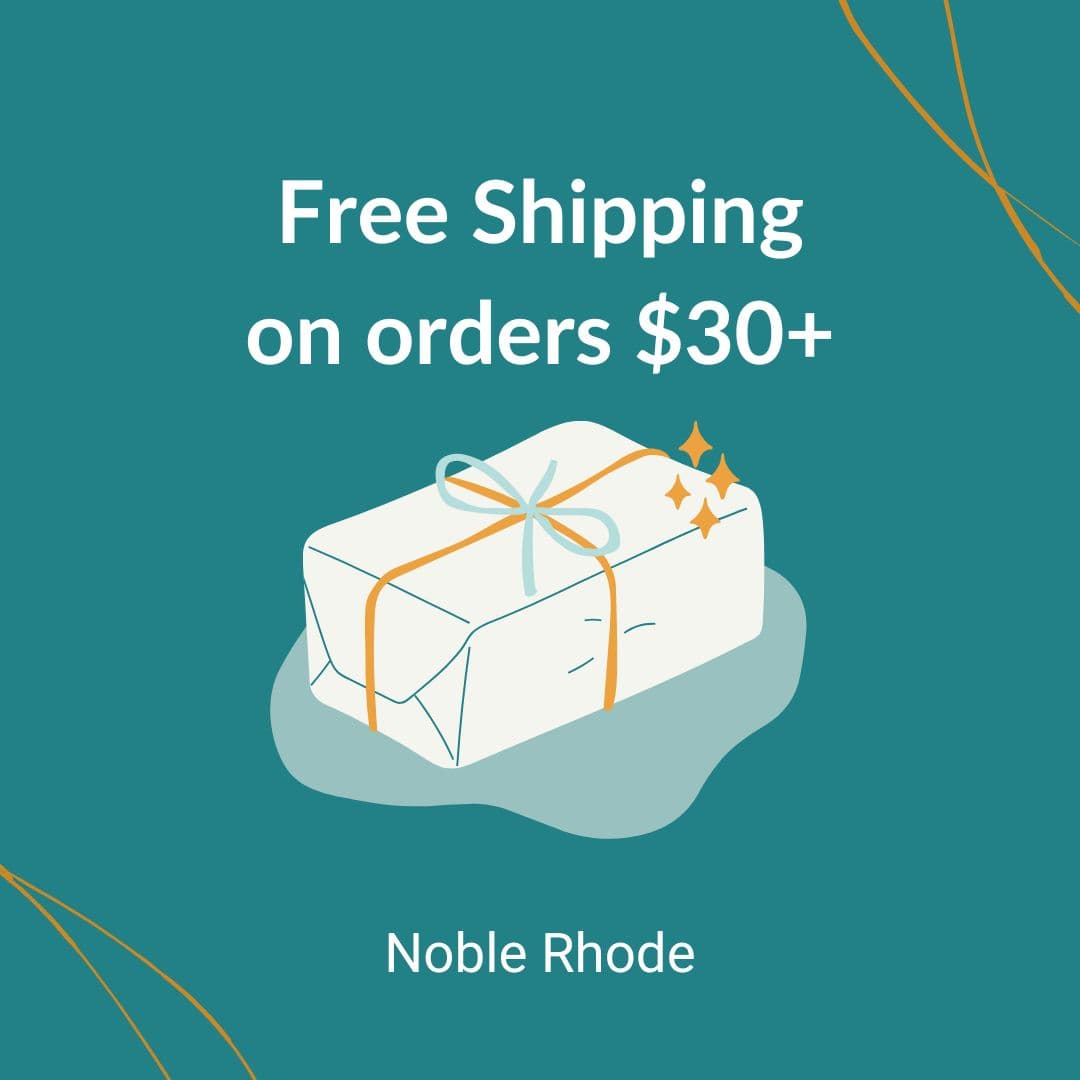 Promotional graphic for free shipping on orders $30+.